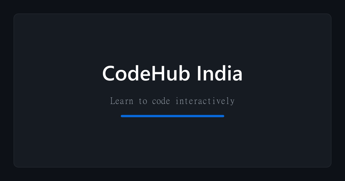 CodeHub India | Coding Classes — Coding & Robotics in Pandit Colony, Nashik